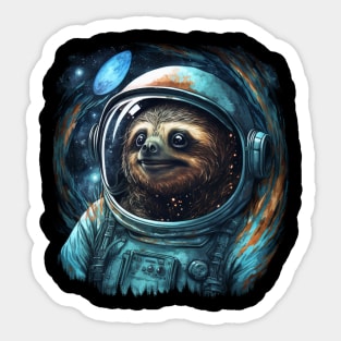 Sloth In The Space Sticker